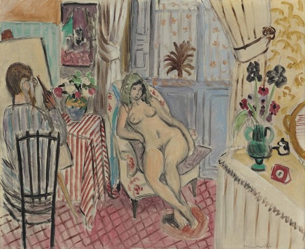 Henri Matisse - L'artiste et le modèle nu