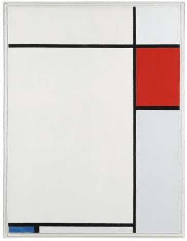Piet Mondrian - Composition with Red, Blue and Grey