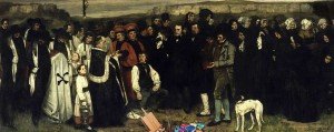 La pittura è morta: Gustave Courbet, Funerale a Ornans