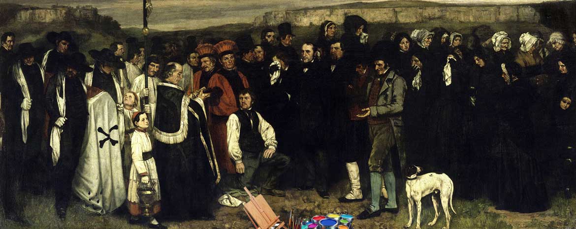 La pittura è morta: Gustave Courbet, Funerale a Ornans