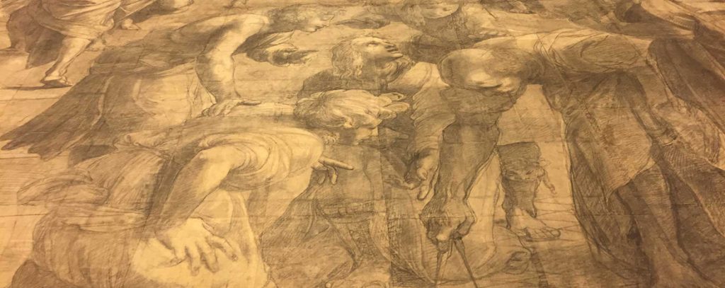 Cartone preparatorio della Scuola di Atene di Raffaello Sanzio