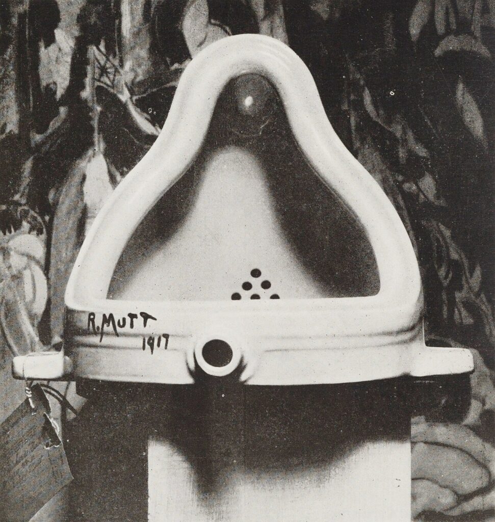 Fontana di Marcel Duchamp fotografata da Alfred Stieglitz